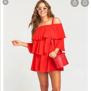 Show Me Your Mumu - Triple Deck Romper ( Red / Medium )